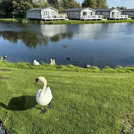 ホリデーパーク Lakeside Location, Sleeps 8, 3 Bedrooms, Fully Glazed Wrap Around Decking, Haven Lakeland, District Flookburgh
