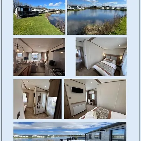 ホリデーパーク Lakeside Location, Sleeps 8, 3 Bedrooms, Fully Glazed Wrap Around Decking, Haven Lakeland, District